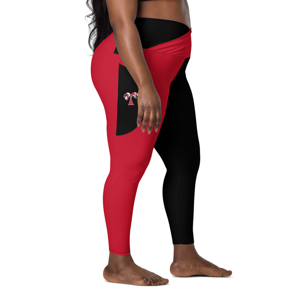 ‘Harley Quinn’ Crossover leggings with pockets