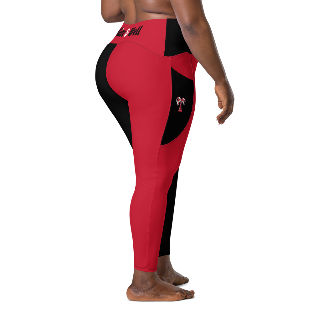 ‘Harley Quinn’ Crossover leggings with pockets