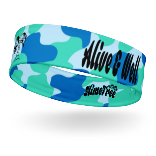 Aqua Camo Headband