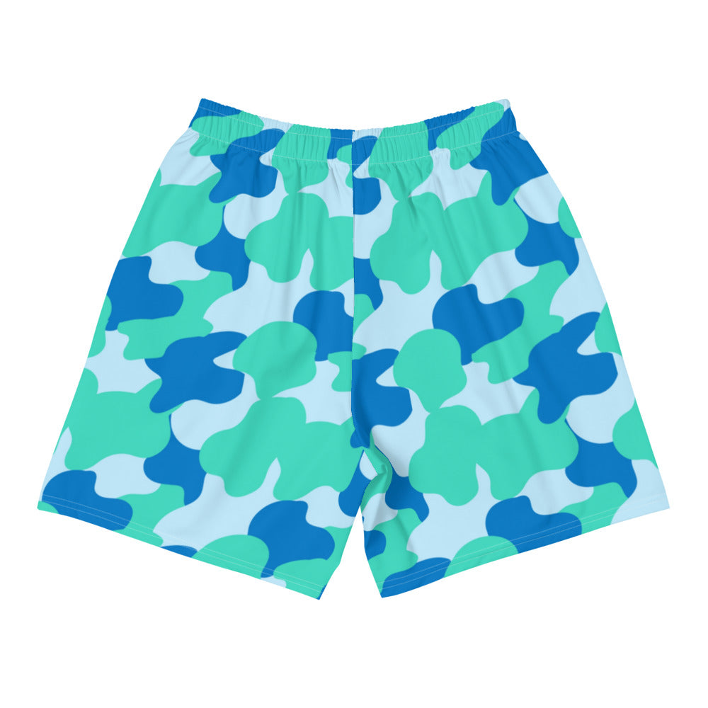 "Aqua" Camo Men's All Over Shorts