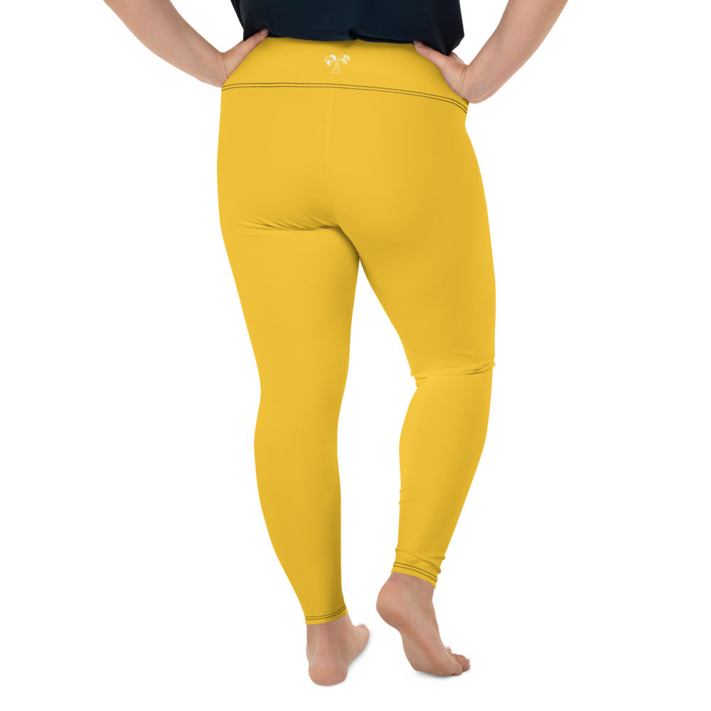 "CALC" Plus Size Leggings Golden