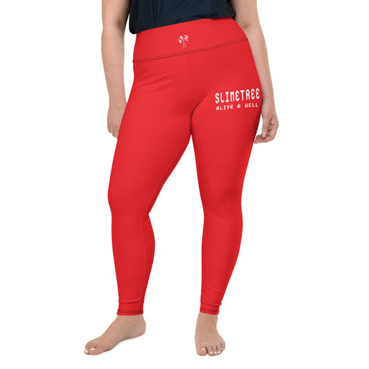 "CALC" Plus Size Leggings Cherry