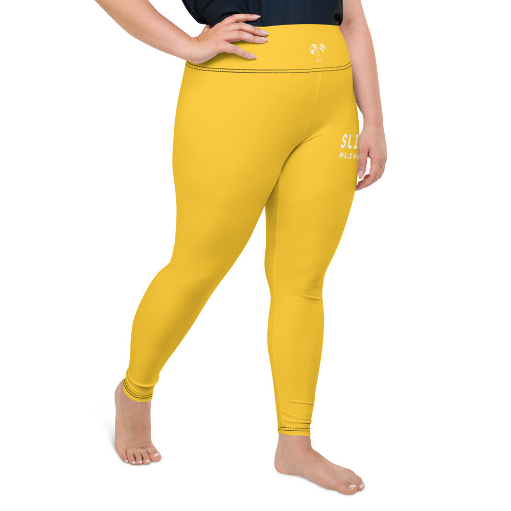 "CALC" Plus Size Leggings Golden