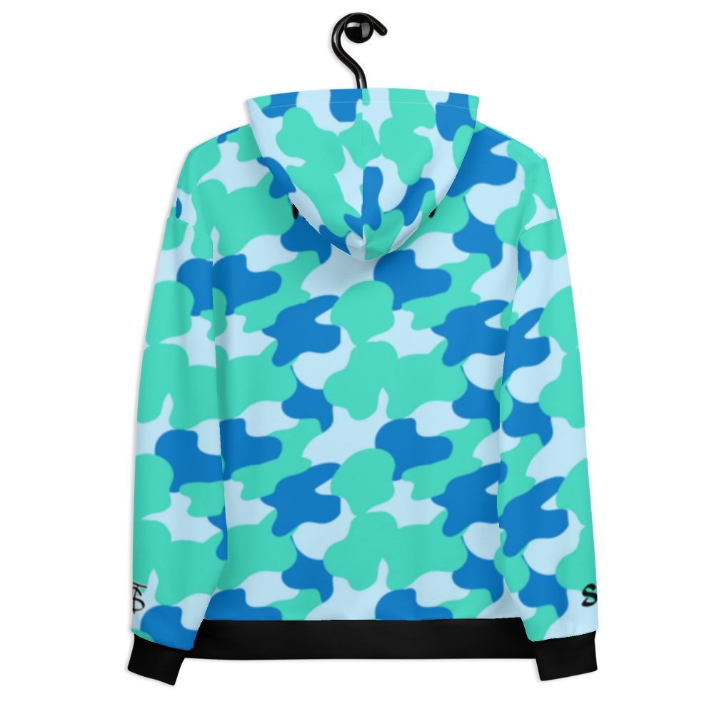 Aqua Camo Unisex Hoodie