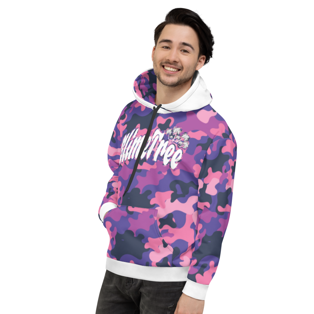 P & P Camo/White Unisex Hoodie