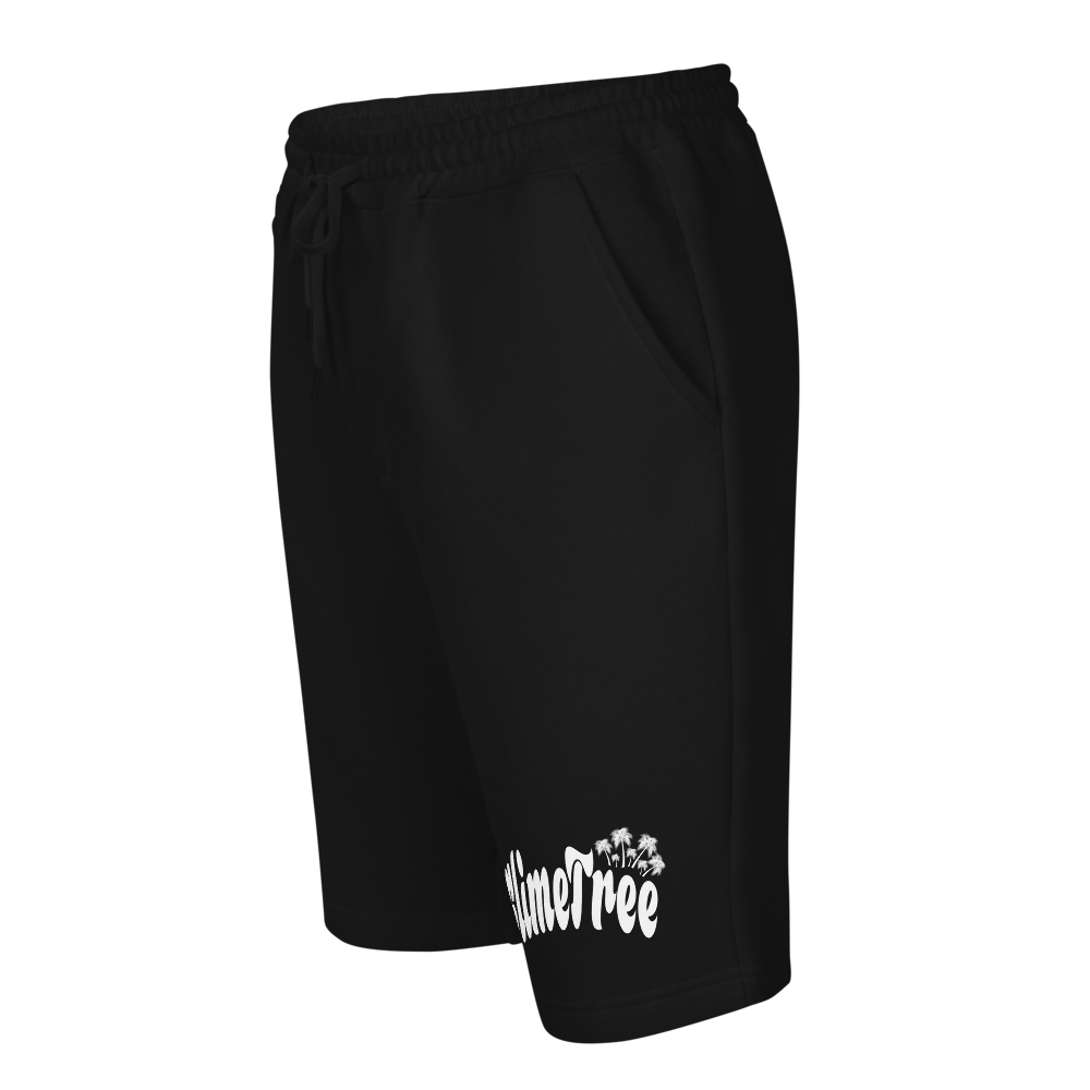 white "Curve" Men's fleece shorts
