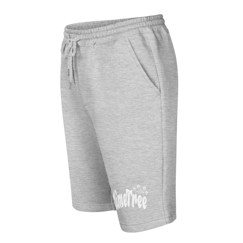 white "Curve" Men's fleece shorts