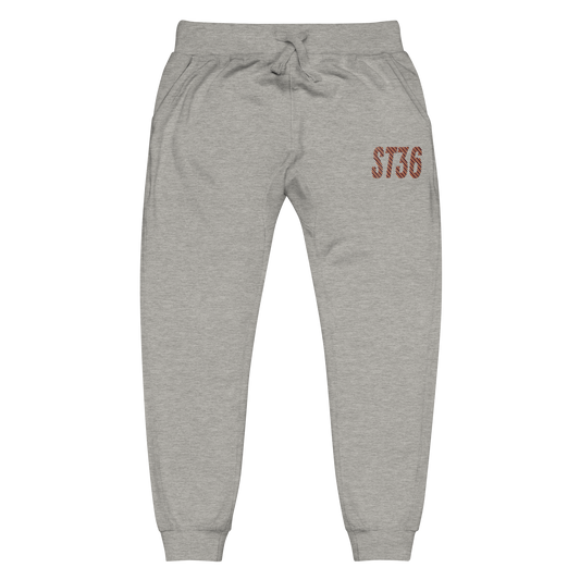 Maroon Racer EMB Unisex fleece sweatpants