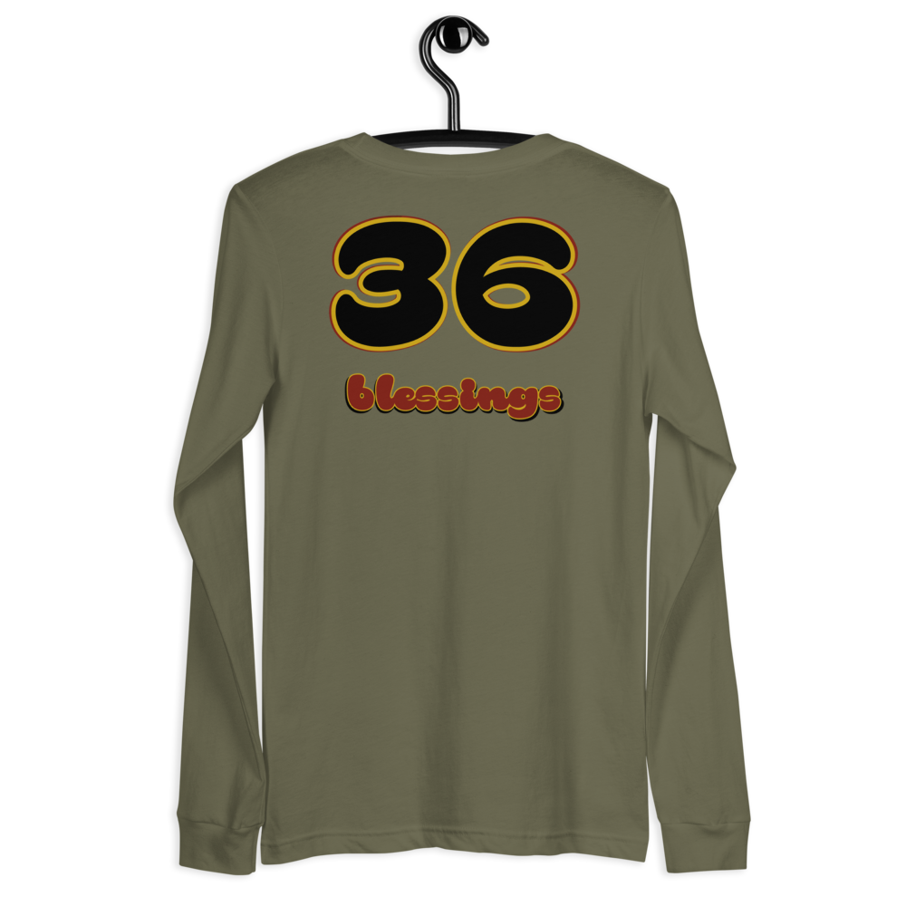 70s “Maroon/BLK/Gld” Unisex Long Sleeve Tee