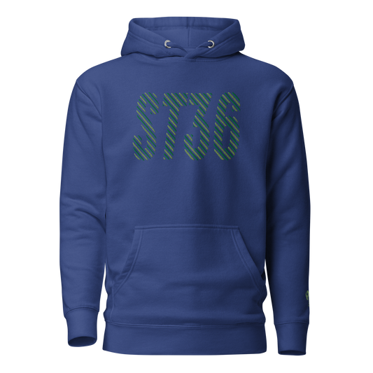 Green Racer EMB Unisex Hoodie