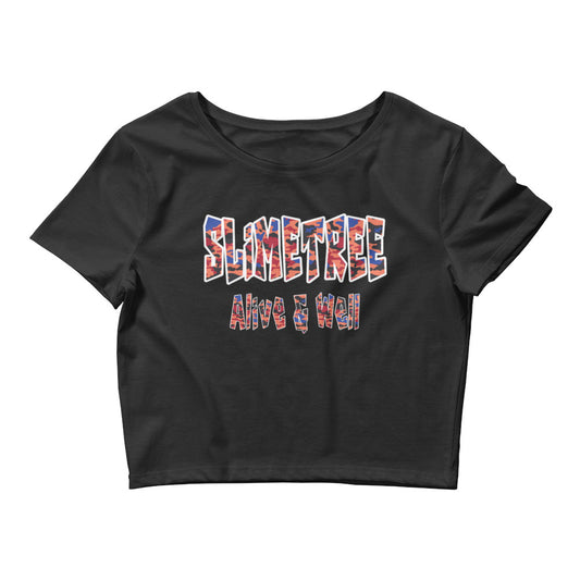 "BBRP" Camo slogan Women’s Crop Tee