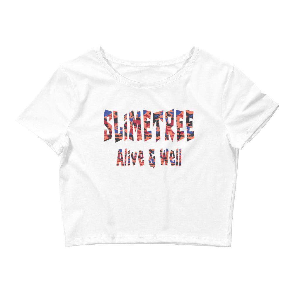 "BBRP" Camo slogan Women’s Crop Tee