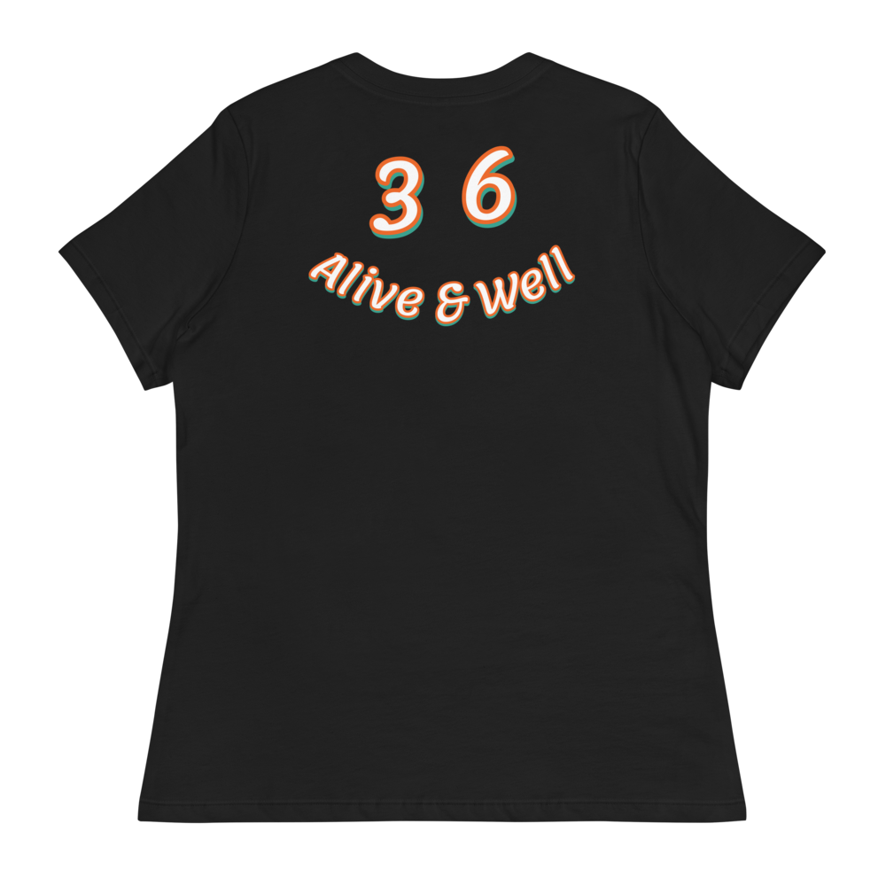 Orange/Teal "STACK" Women's Relaxed T-Shirt