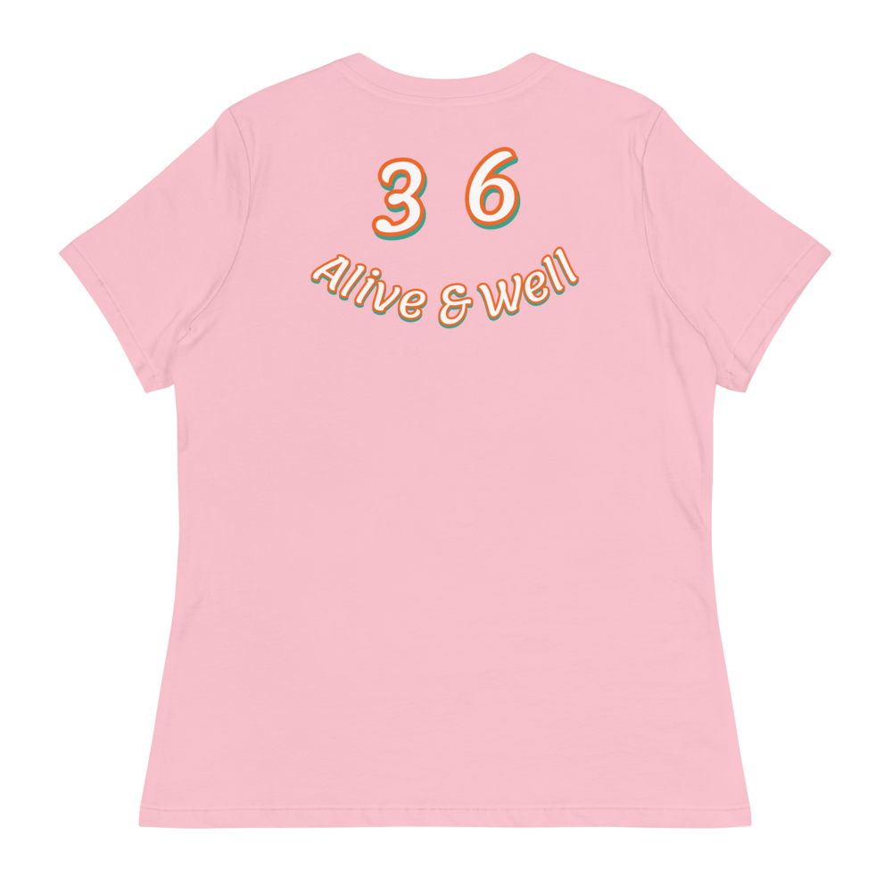 Orange/Teal "STACK" Women's Relaxed T-Shirt