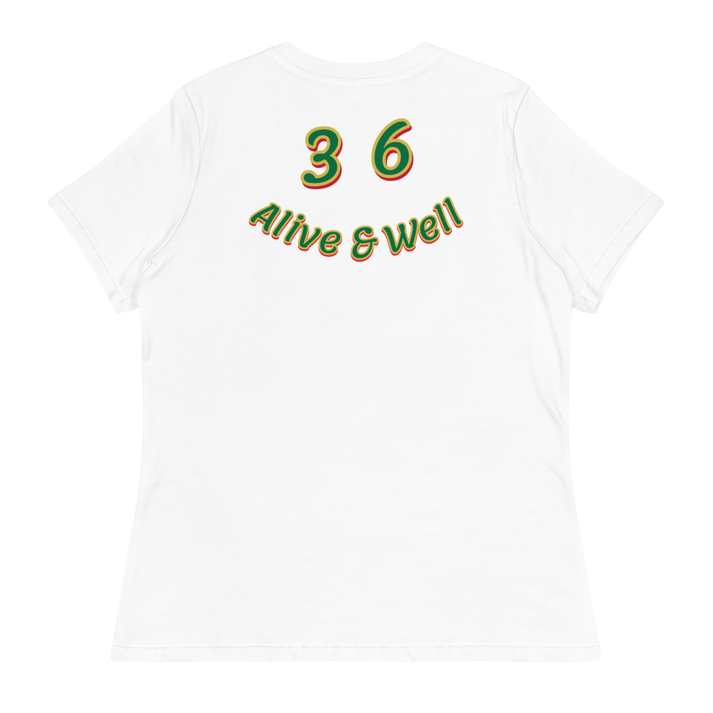 Green/Gold/Red "STACK" Women's Relaxed T-Shirt