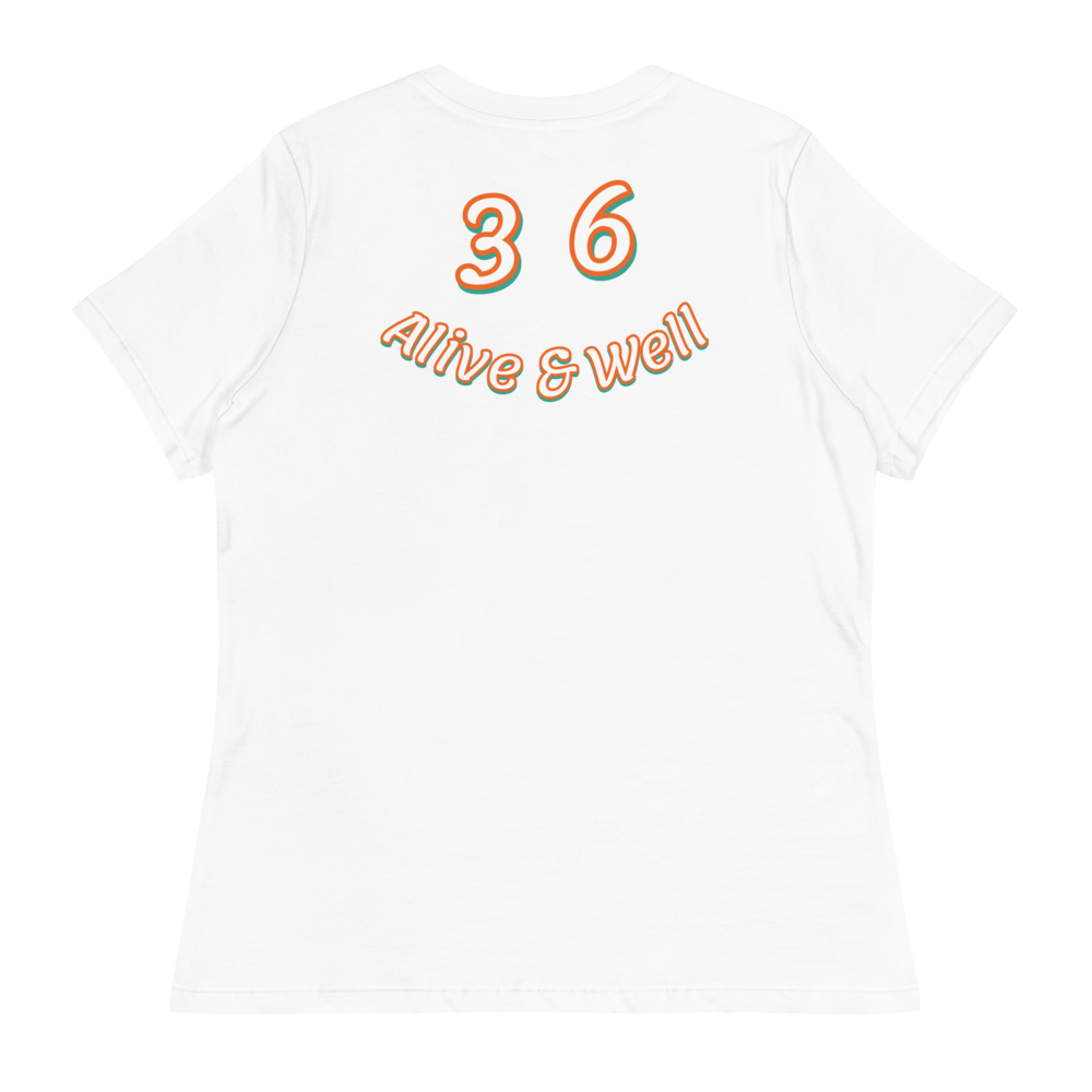 Orange/Teal "STACK" Women's Relaxed T-Shirt
