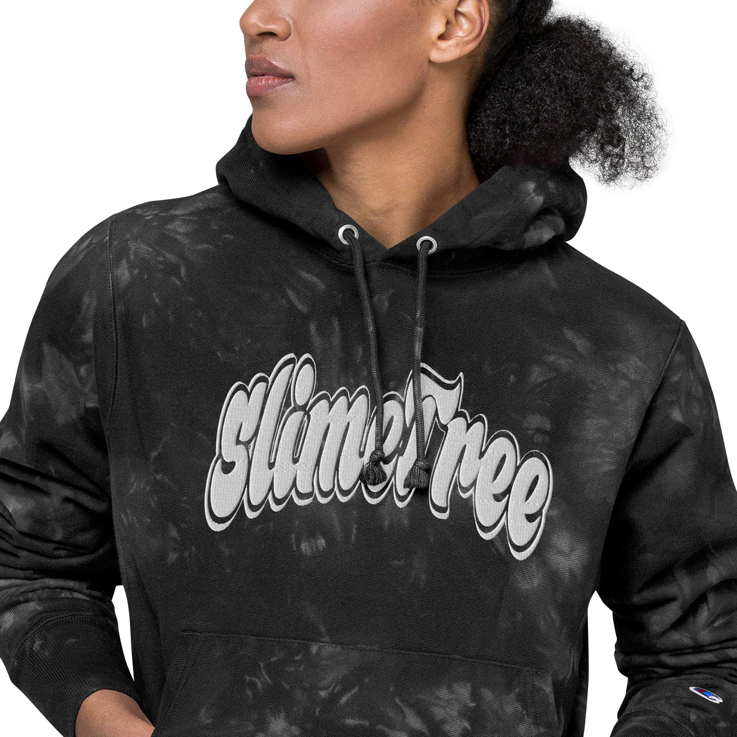 “CURVE 2.0” Big Face Unisex Champion tie-dye hoodie