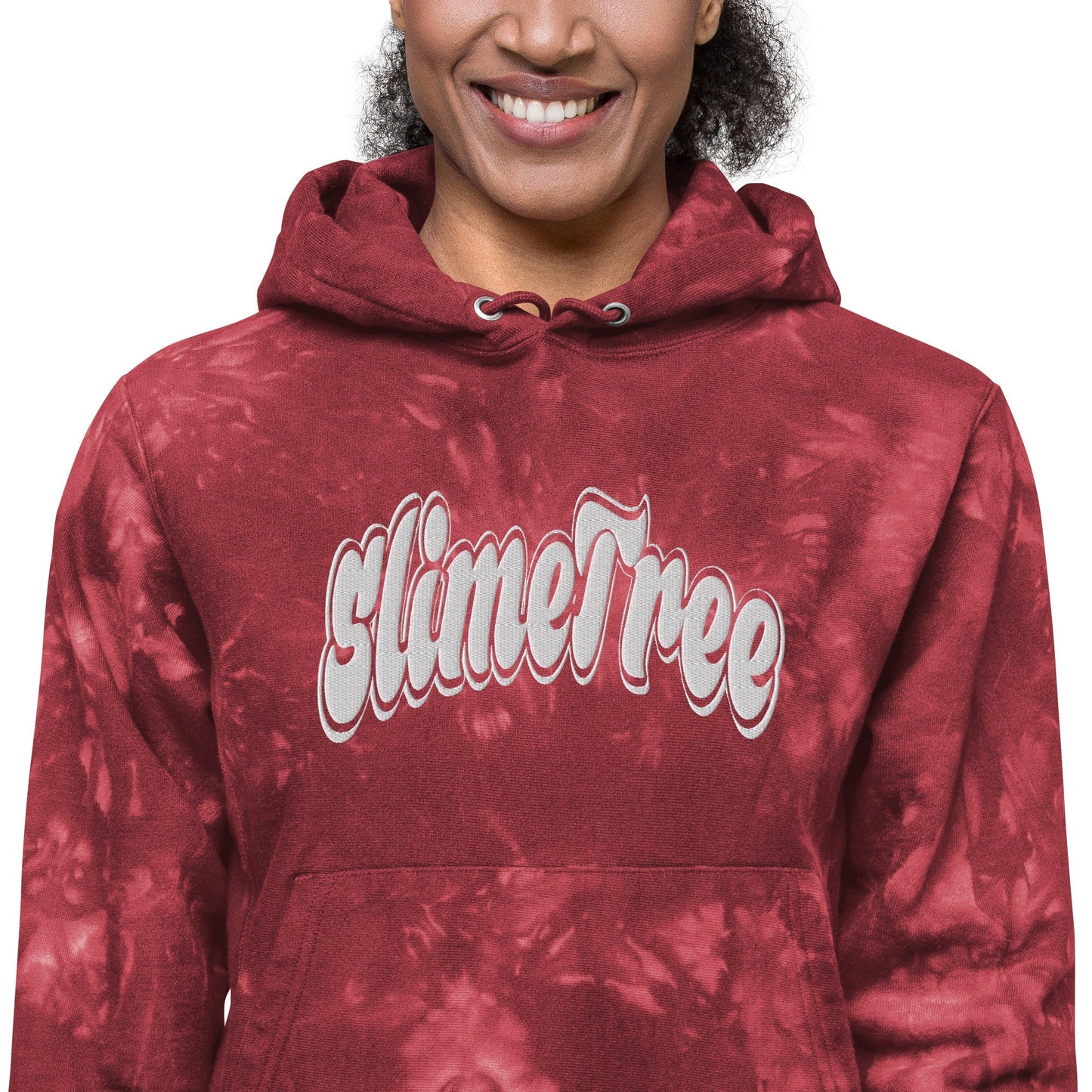 “CURVE 2.0” Big Face Unisex Champion tie-dye hoodie