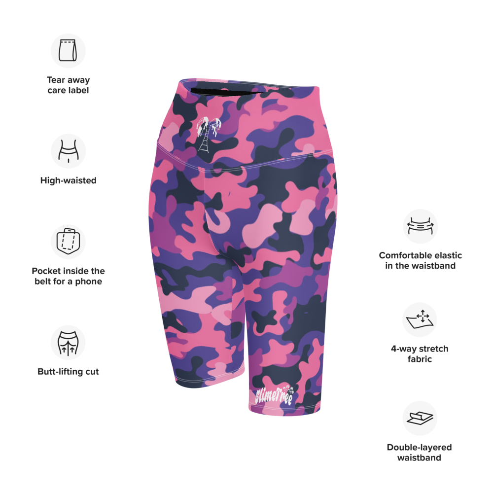 P&P Camo Premium Biker Shorts