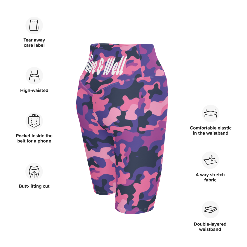 P&P Camo Premium Biker Shorts