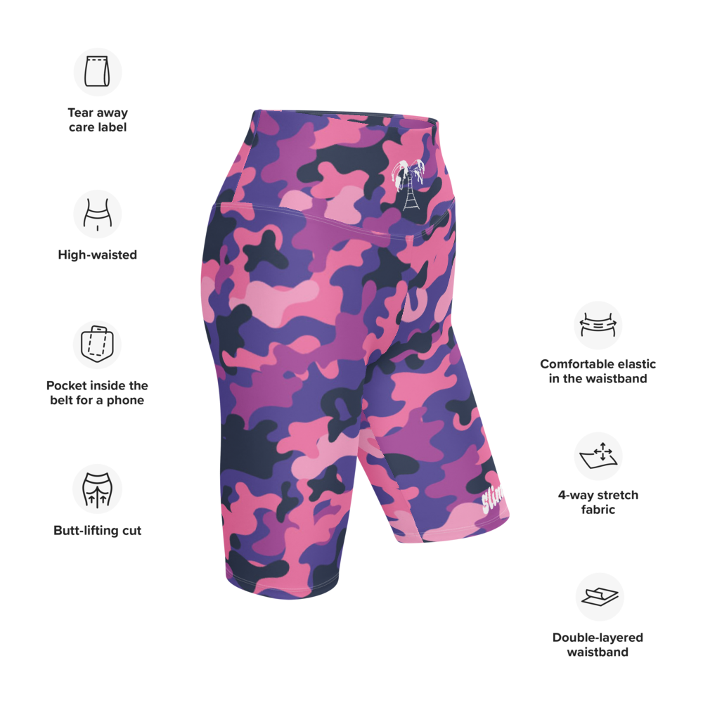 P&P Camo Premium Biker Shorts