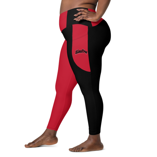 ‘Harley Quinn’ Crossover leggings with pockets