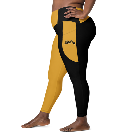 ‘ButterCup‘ Crossover leggings with pockets