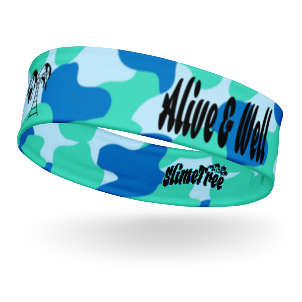 Aqua Camo Headband