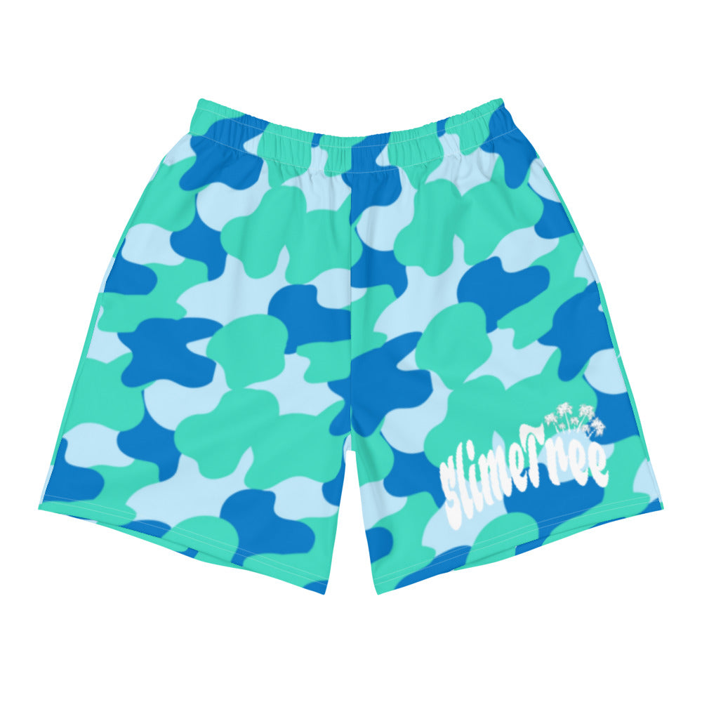 "Aqua" Camo Men's All Over Shorts