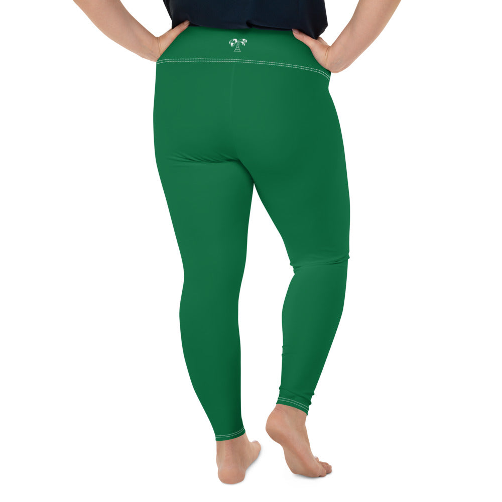 "CALC" Plus Size Leggings Grass