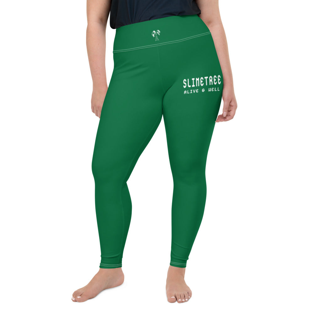 "CALC" Plus Size Leggings Grass