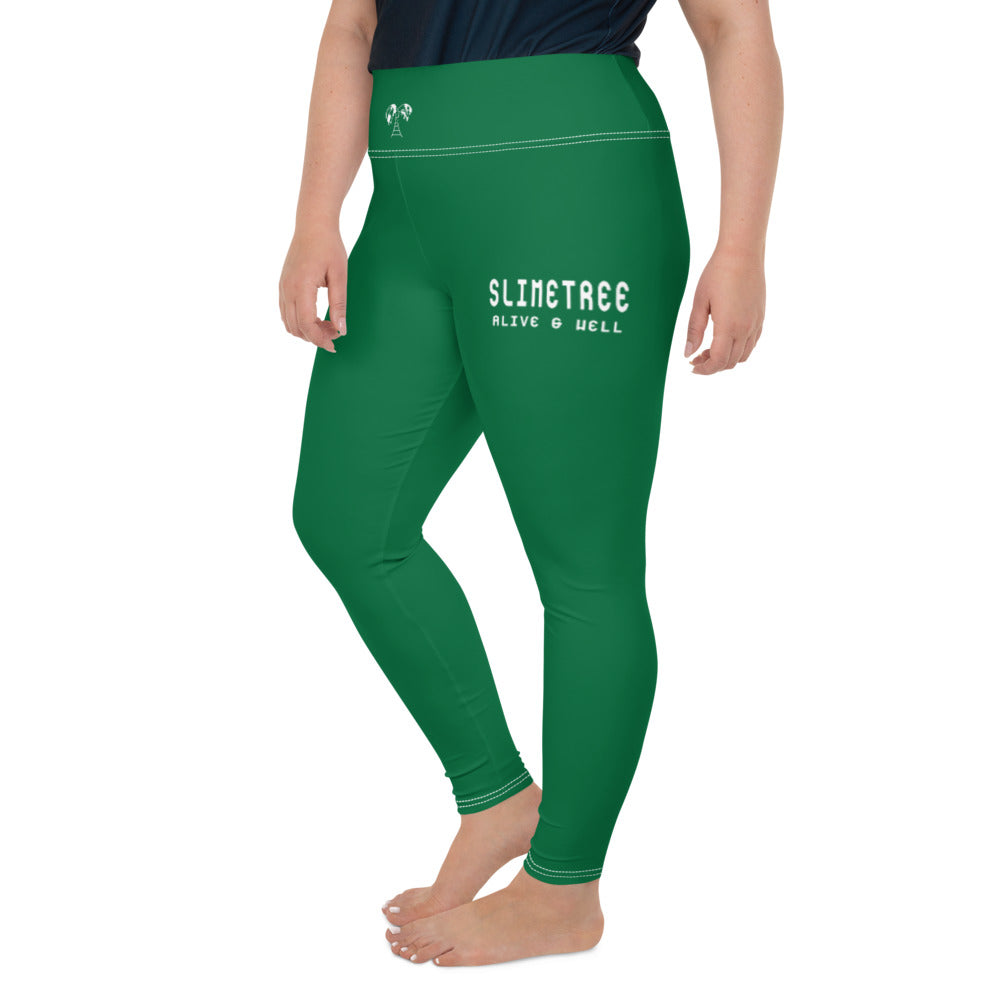 "CALC" Plus Size Leggings Grass