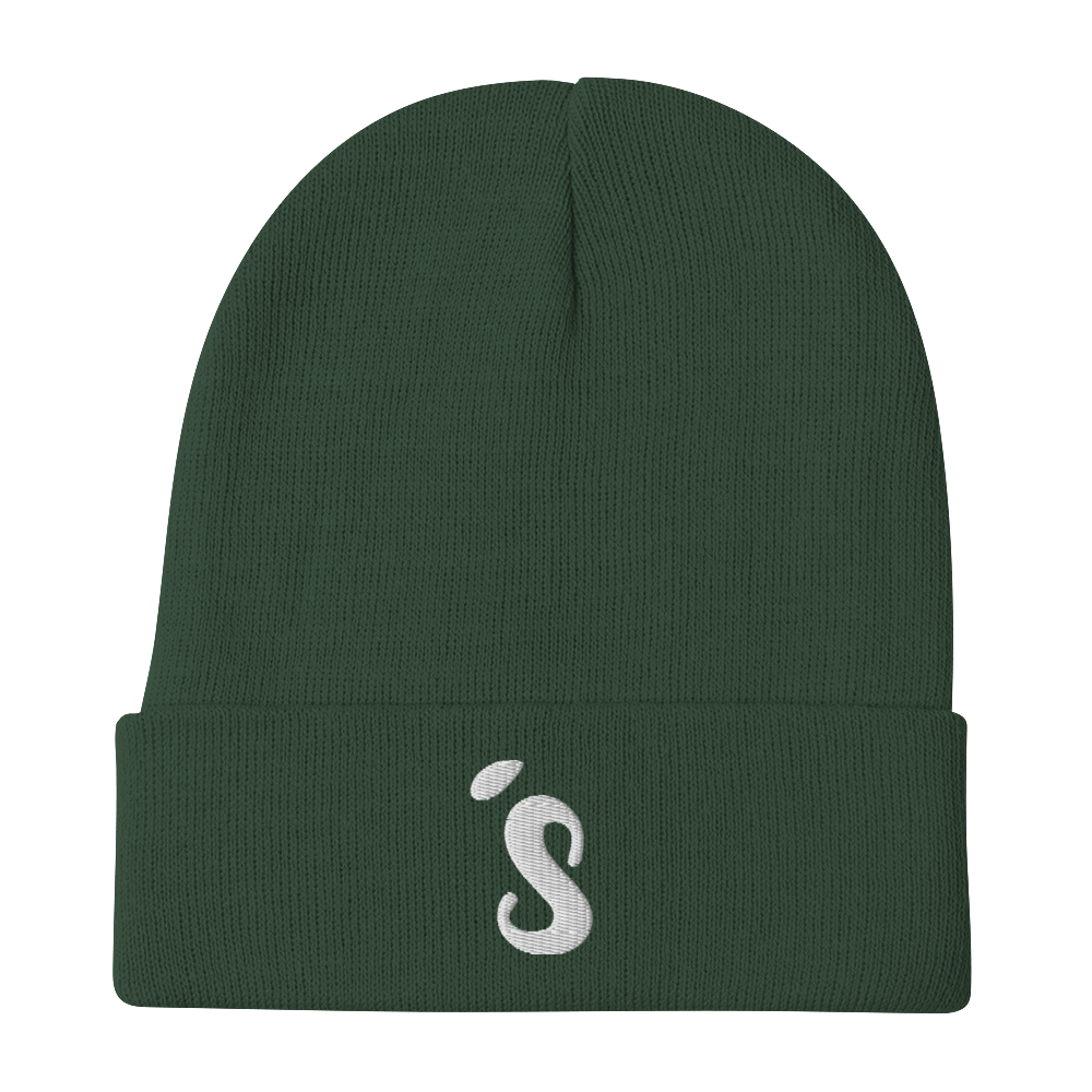 “ ‘S “ white Embroidered Beanie