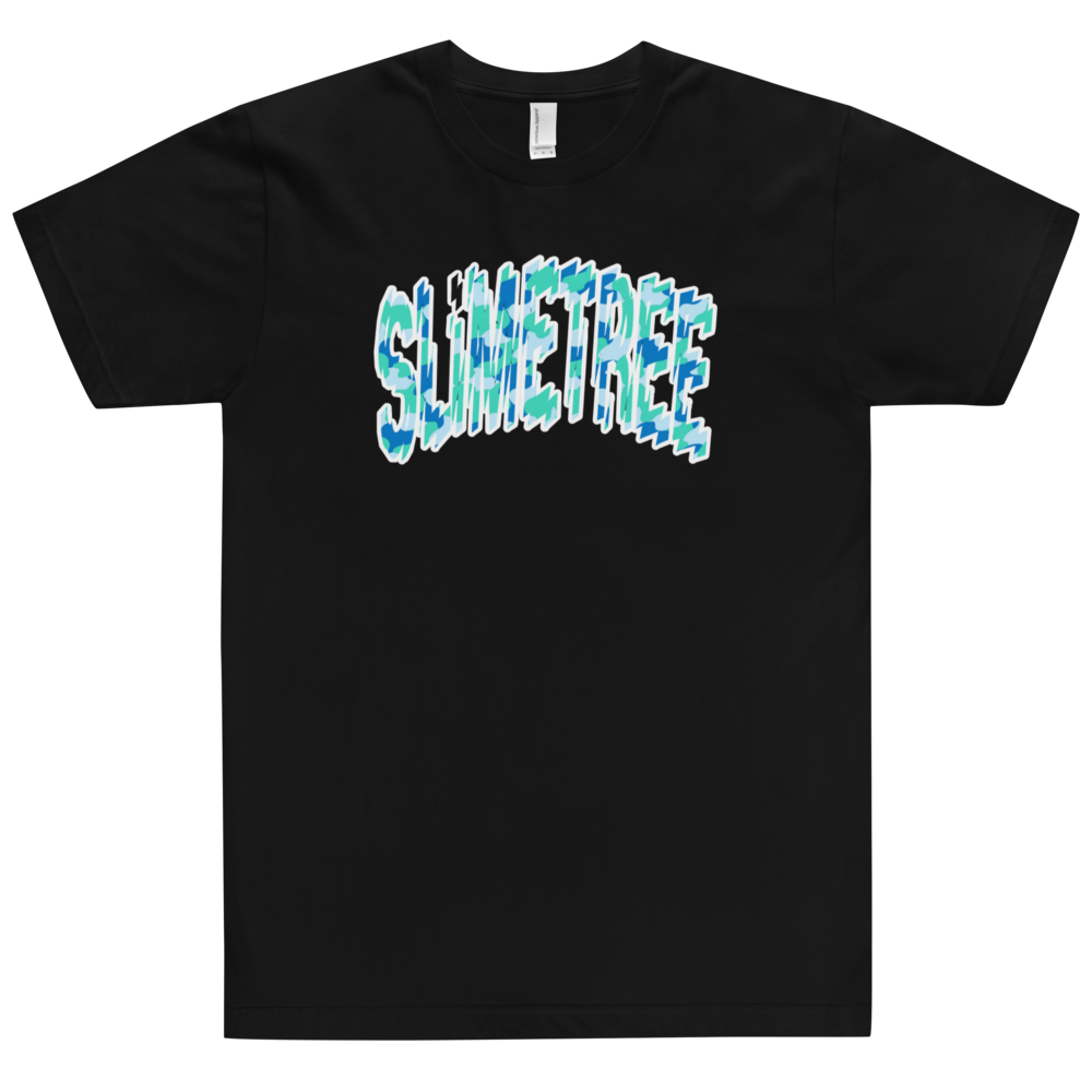 "Shatter" Aqua/white T-Shirt