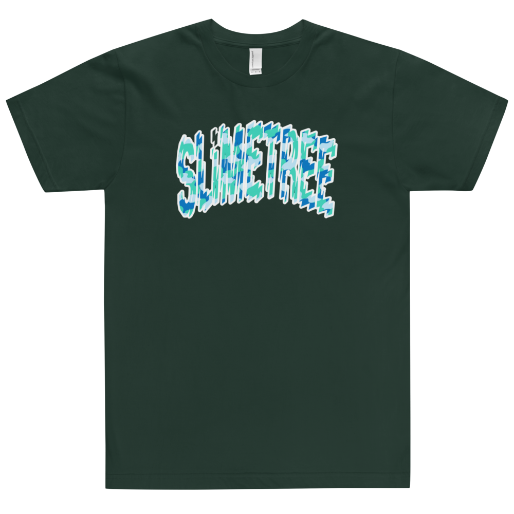 "Shatter" Aqua/white T-Shirt