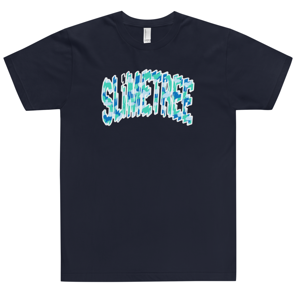 "Shatter" Aqua/white T-Shirt