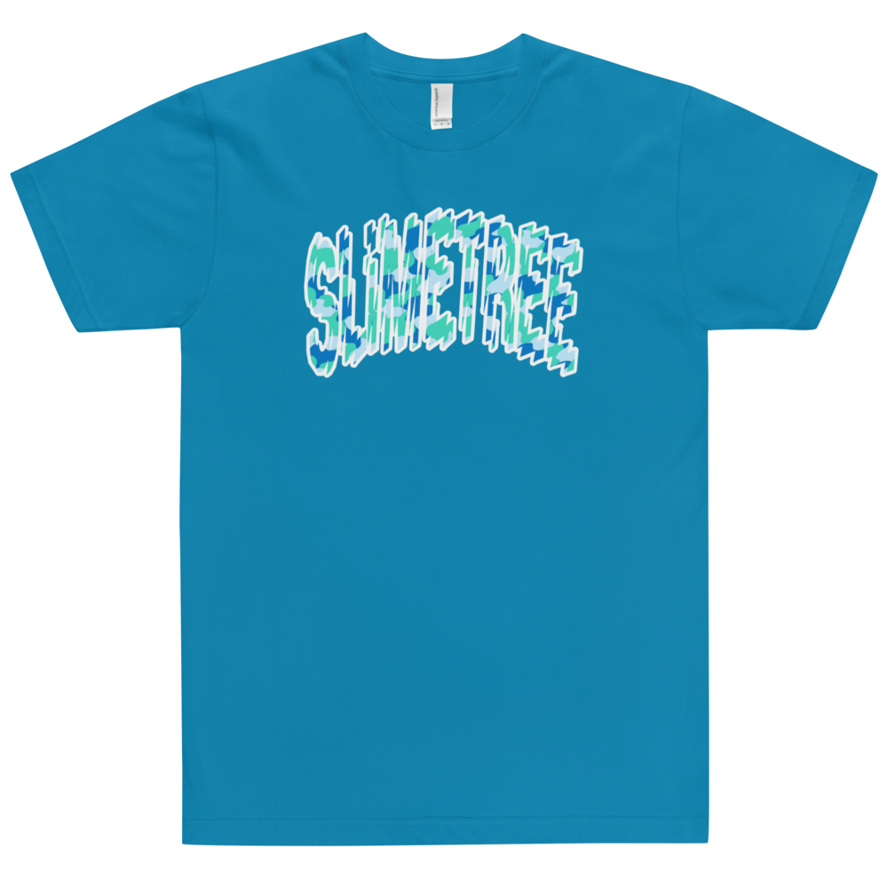 "Shatter" Aqua/white T-Shirt