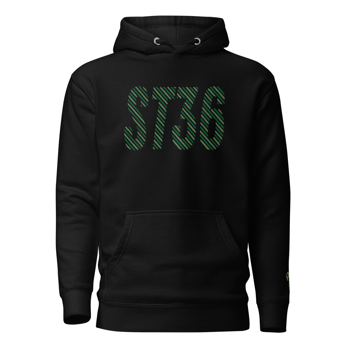 Green Racer EMB Unisex Hoodie