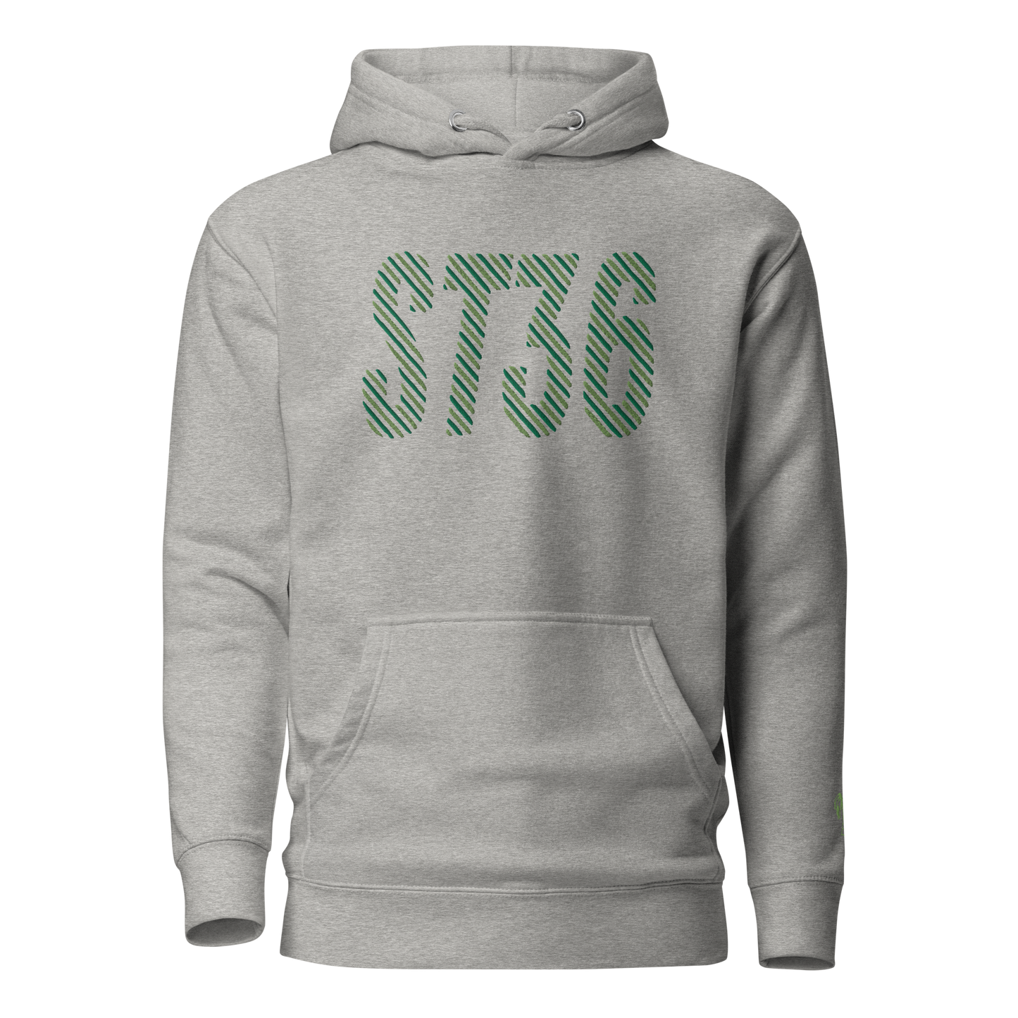 Green Racer EMB Unisex Hoodie