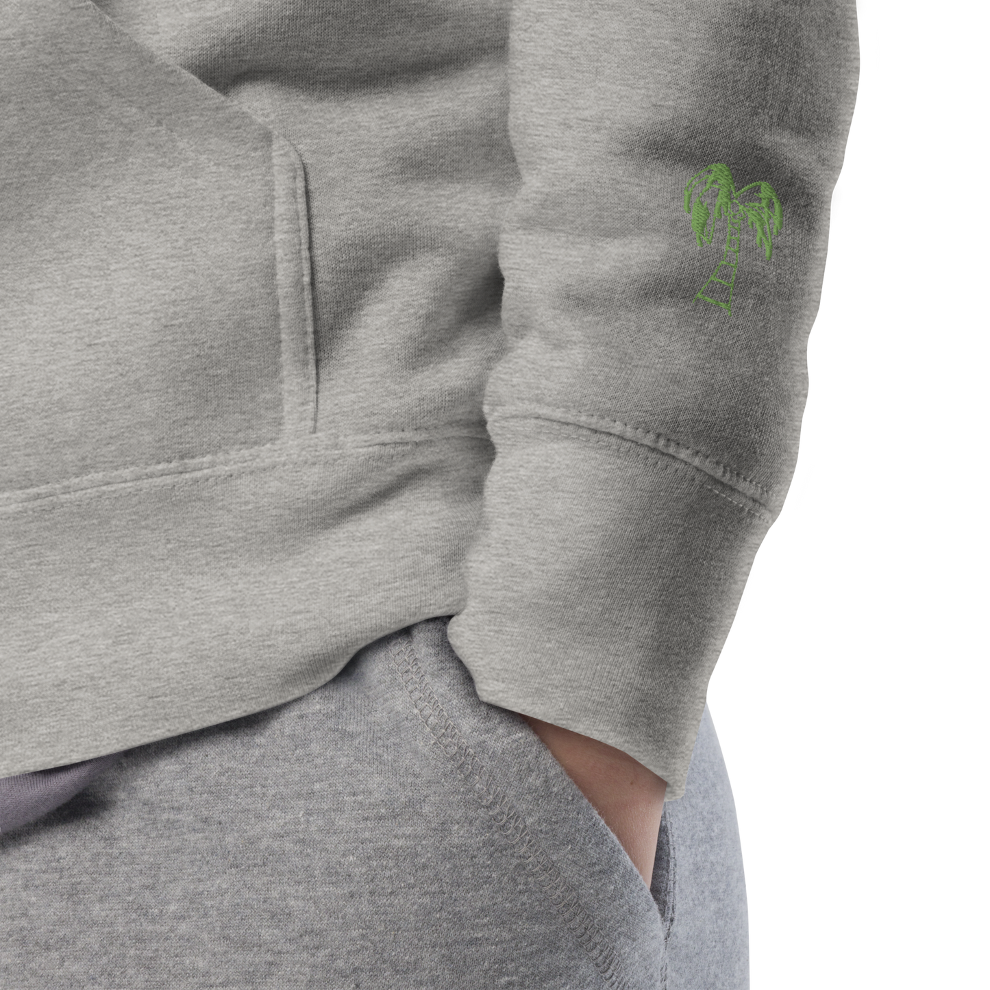 Green Racer EMB Unisex Hoodie