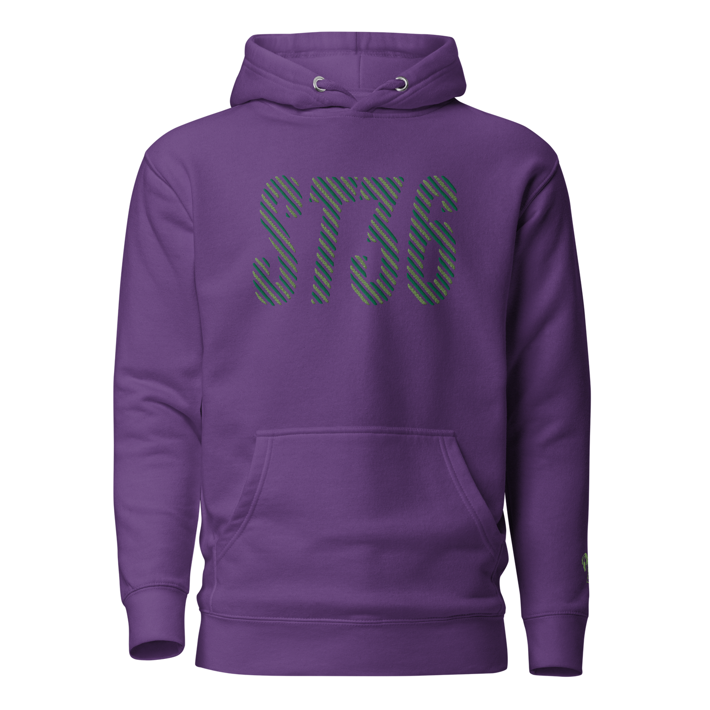 Green Racer EMB Unisex Hoodie