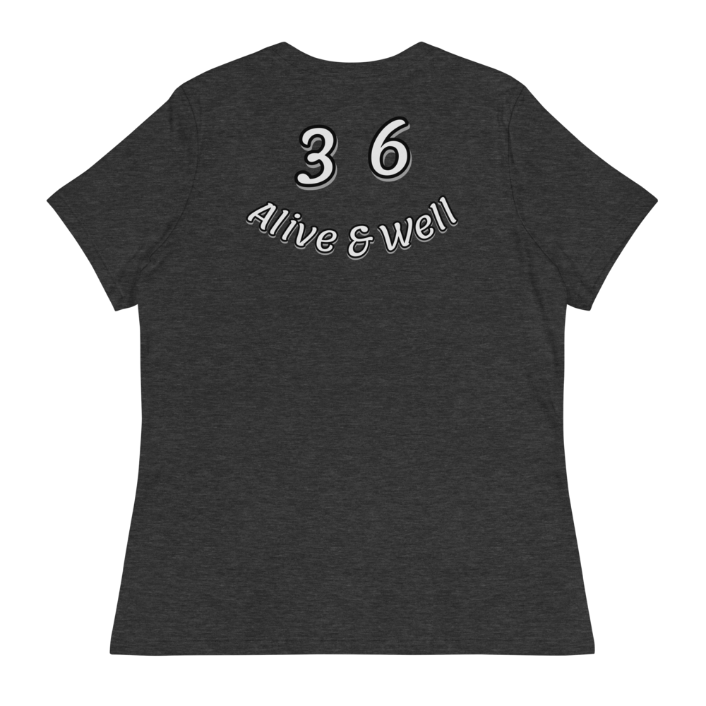 Grey "STACK" Women's Relaxed T-Shirt